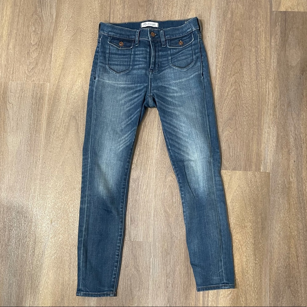 Madewell high riser crop jeans